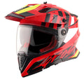 AXOR X Cross Dual Visor Orbit Red Black Full Face Helmet