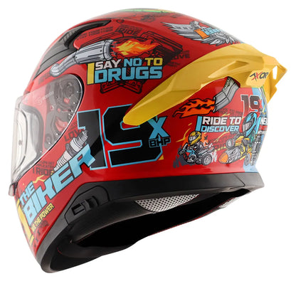AXOR Xbhp Thenineteen Blue Red Full Face Helmet