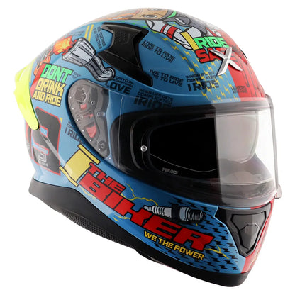 AXOR Xbhp Thenineteen Blue Red Full Face Helmet