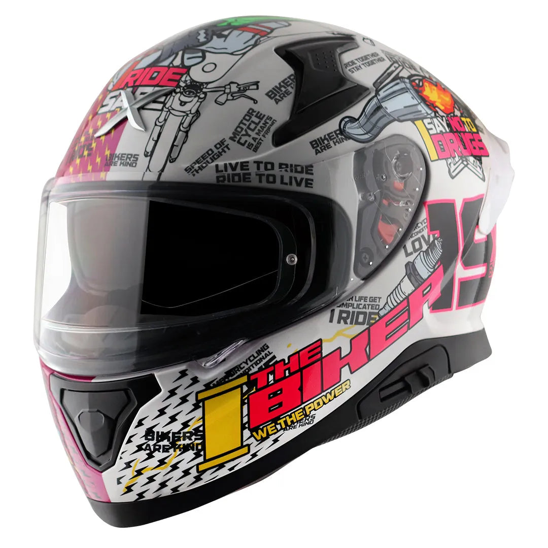 AXOR Xbhp Thenineteen Pink White Full Face Helmet