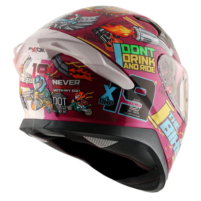 AXOR Xbhp Thenineteen Pink White Full Face Helmet
