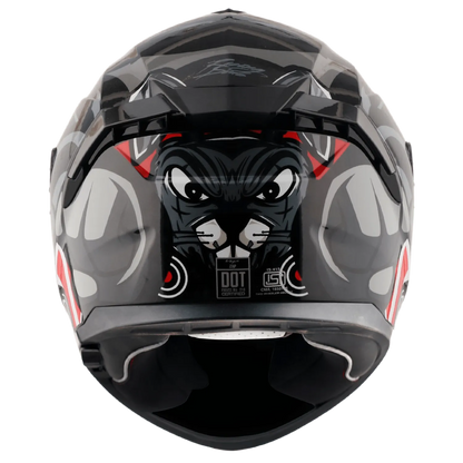 VEGA Zap Dx Dude Black Red Full Face Helmet