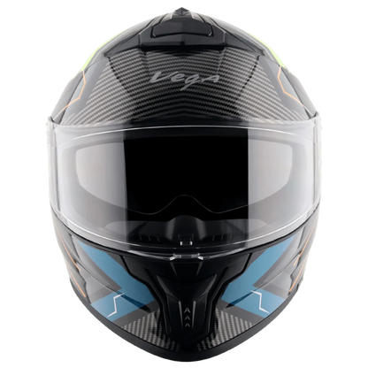 VEGA Zap Dx Explore Black Blue Full Face Helmet