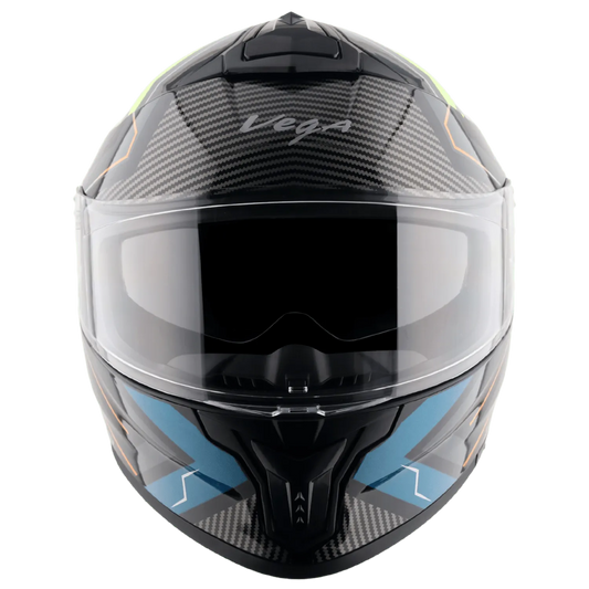 VEGA Zap Dx Explore Black Blue Full Face Helmet