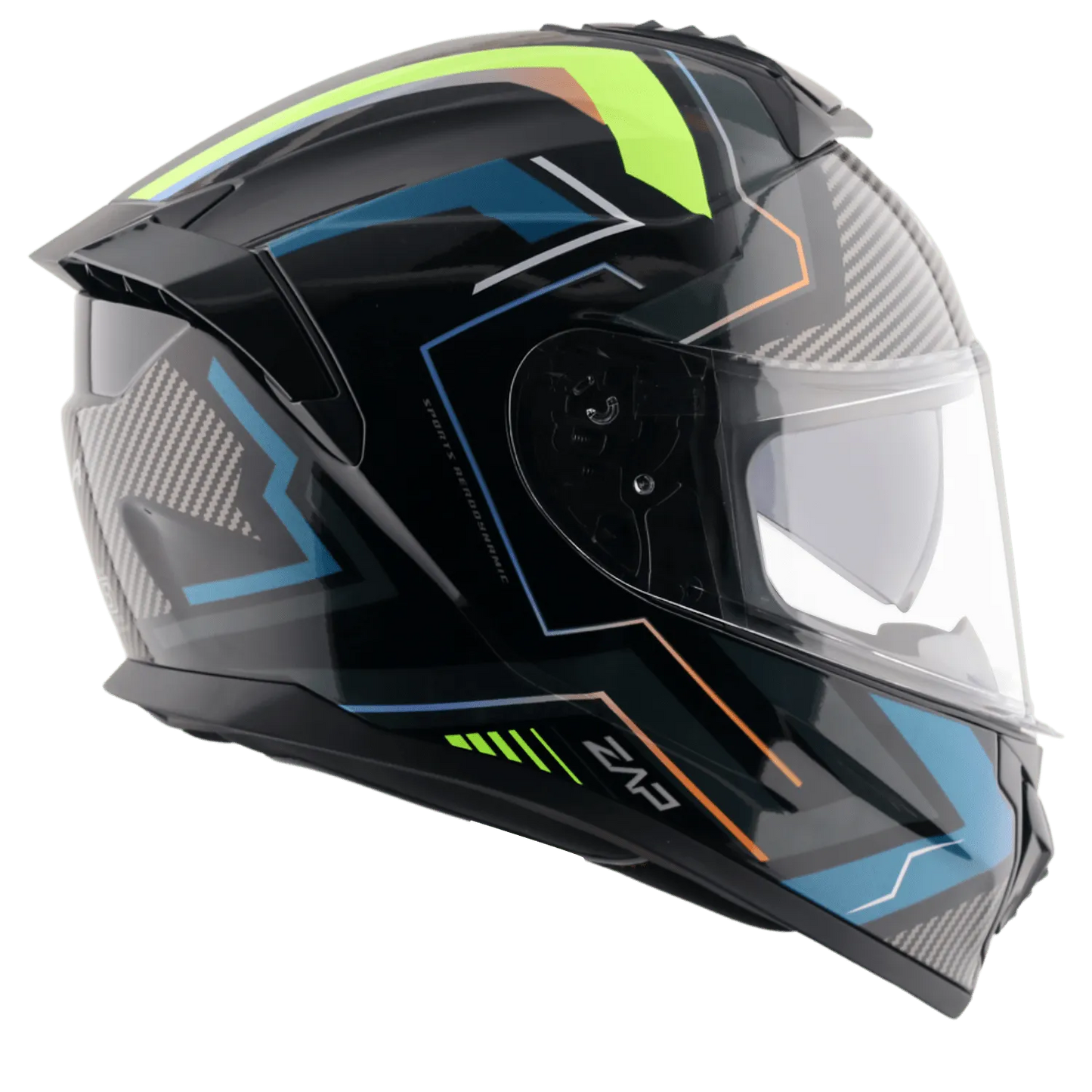 VEGA Zap Dx Explore Black Blue Full Face Helmet