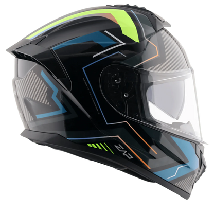 VEGA Zap Dx Explore Black Blue Full Face Helmet