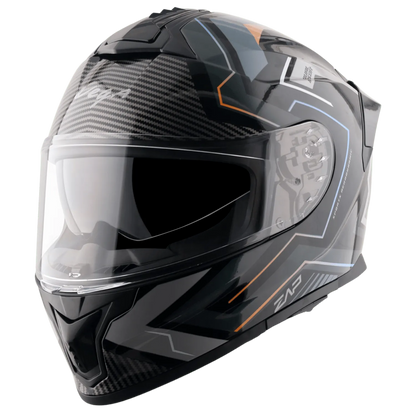 VEGA Zap Dx Explore Black Grey Md Full Face Helmet