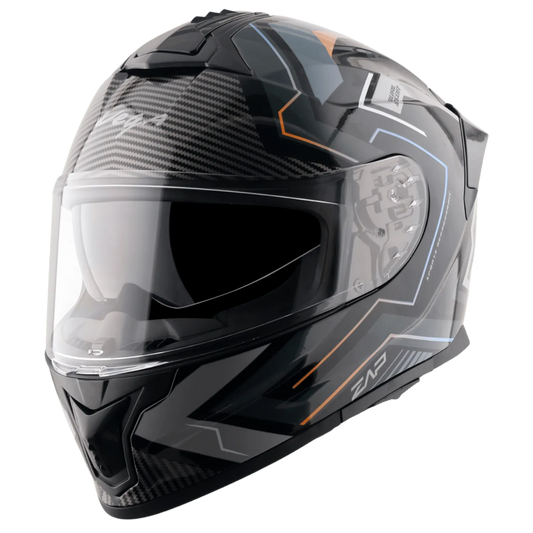 VEGA Zap Dx Explore Black Grey Md Full Face Helmet