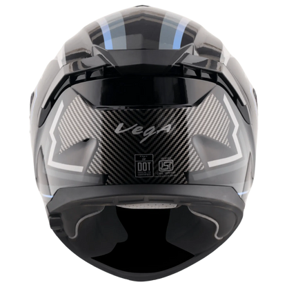 VEGA Zap Dx Explore Black Grey Md Full Face Helmet