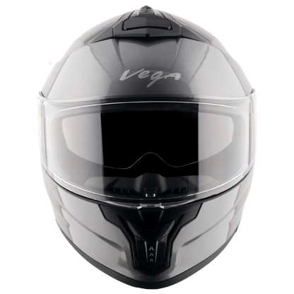VEGA Zap Dx Solid Athena Grey Full Face Helmet