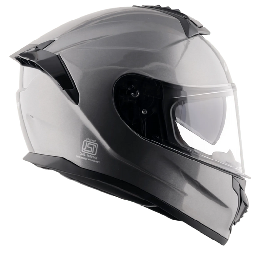 VEGA Zap Dx Solid Athena Grey Full Face Helmet