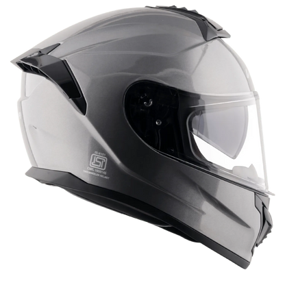 VEGA Zap Dx Solid Athena Grey Full Face Helmet
