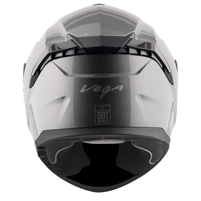 VEGA Zap Dx Solid Athena Grey Full Face Helmet
