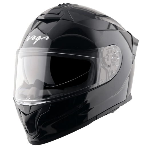 VEGA Zap Dx Solid Black Full Face Helmet