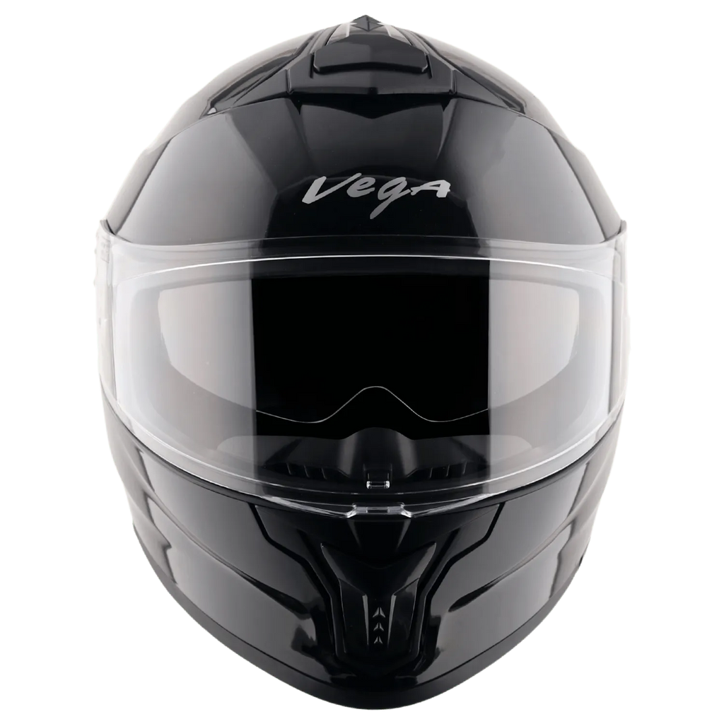 VEGA Zap Dx Solid Black Full Face Helmet