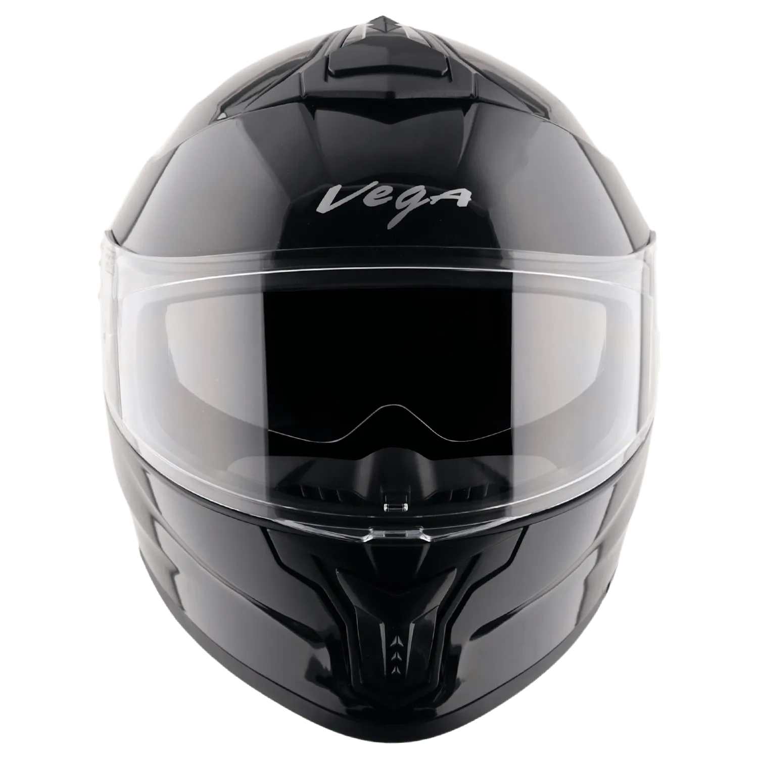 VEGA Zap Dx Solid Black Full Face Helmet