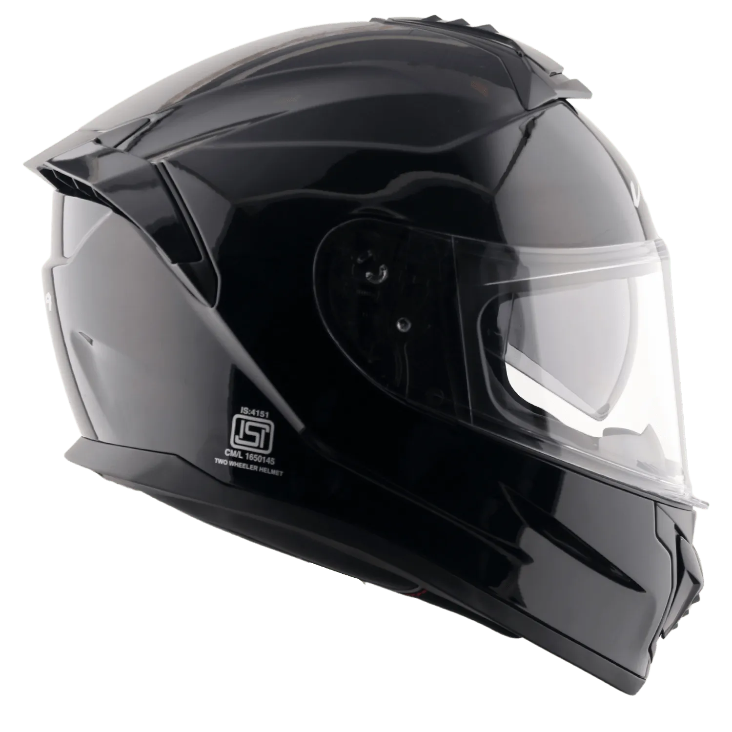 VEGA Zap Dx Solid Black Full Face Helmet