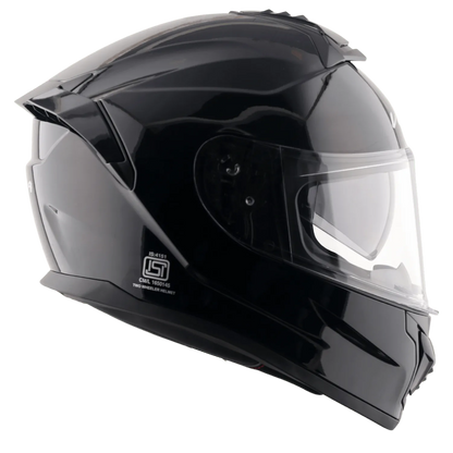 VEGA Zap Dx Solid Black Full Face Helmet