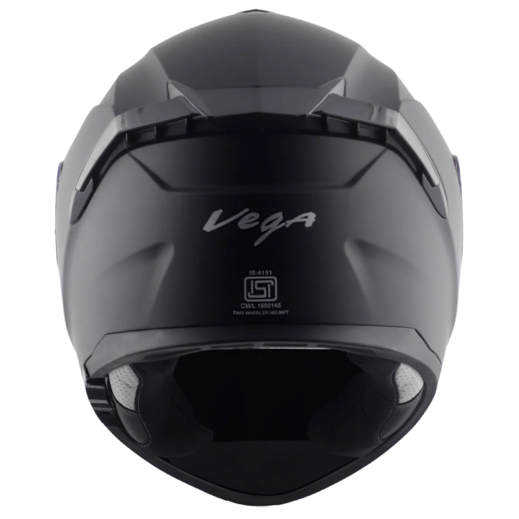Vega Zap Dx Solid Dull Black Md Full Face Helmet