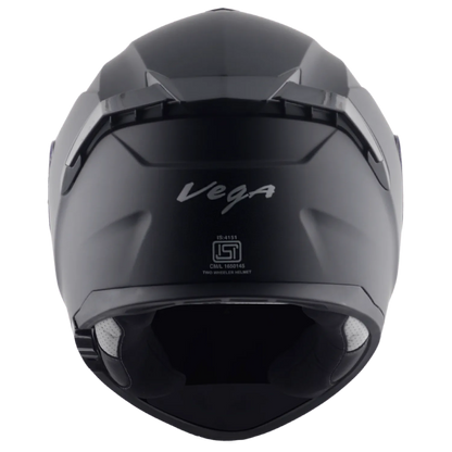 VEGA Zap Dx Solid Dull Black Md Full Face Helmet