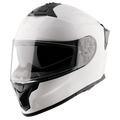 VEGA Zap Dx Solid White Full Face Helmet