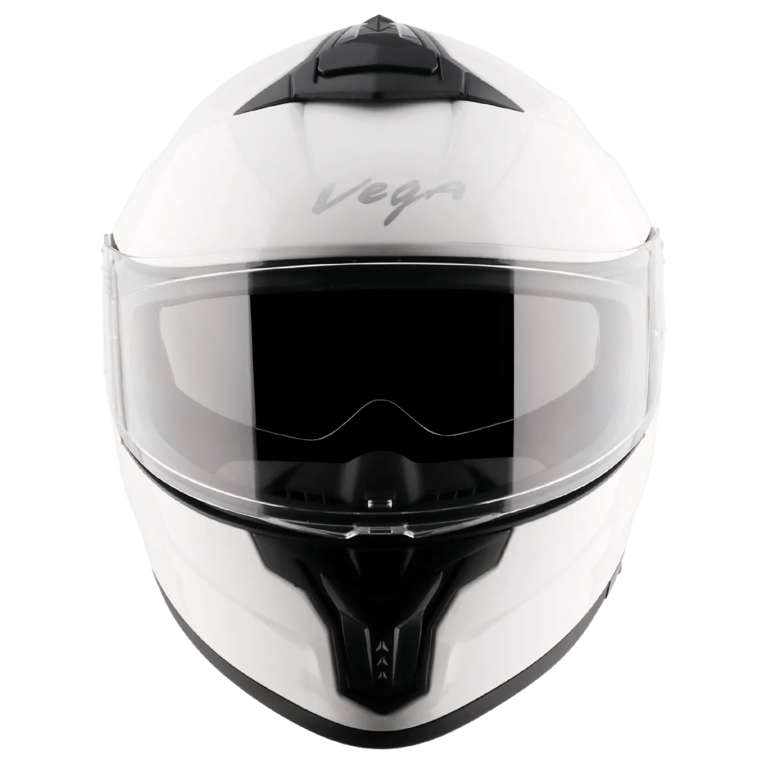 VEGA Zap Dx Solid White Full Face Helmet