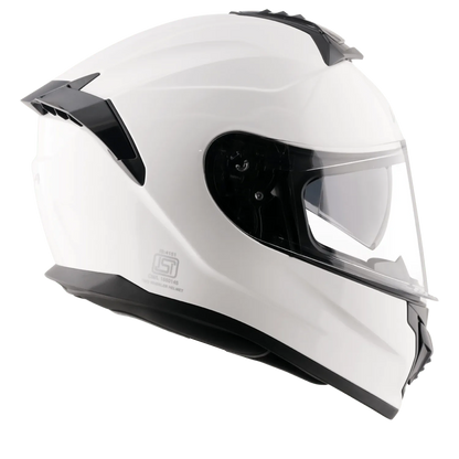 VEGA Zap Dx Solid White Full Face Helmet