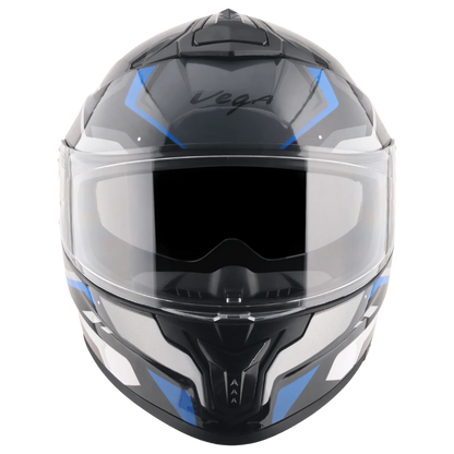VEGA Zap Dx Volt Black Blue Full Face Helmet
