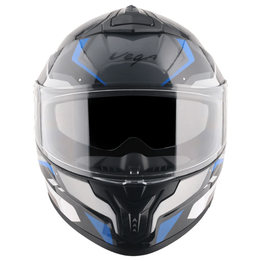 VEGA Zap Dx Volt Black Blue Full Face Helmet