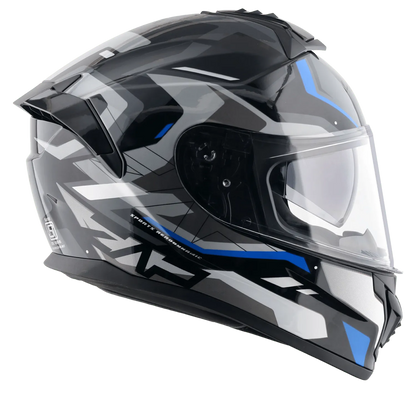 VEGA Zap Dx Volt Black Blue Full Face Helmet