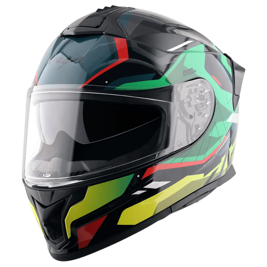 VEGA Zap Dx Volt Black Red Md Full Face Helmet