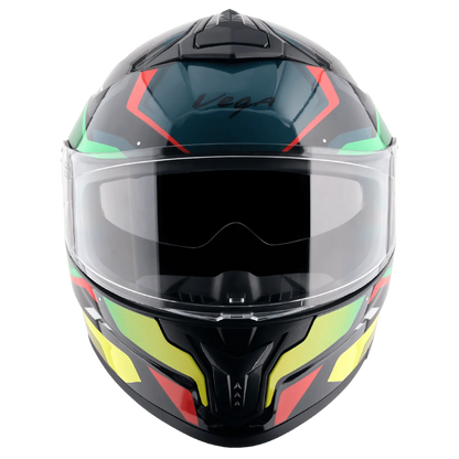 VEGA Zap Dx Volt Black Red Md Full Face Helmet