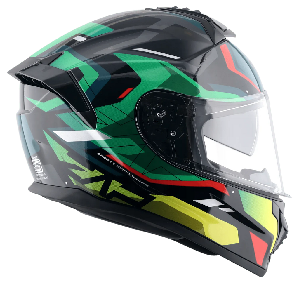 VEGA Zap Dx Volt Black Red Md Full Face Helmet