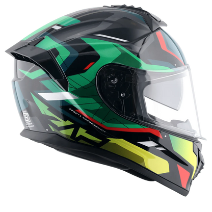 VEGA Zap Dx Volt Black Red Md Full Face Helmet